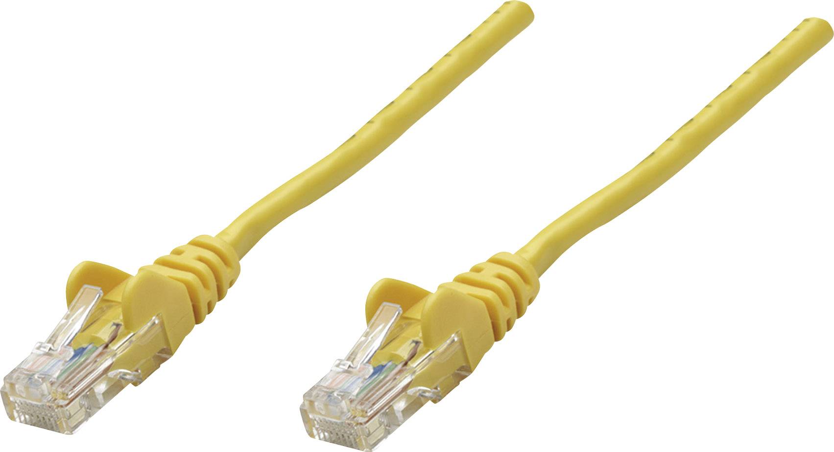Intellinet mrežni patch kabl 20,00 m žuta RJ45 utikač