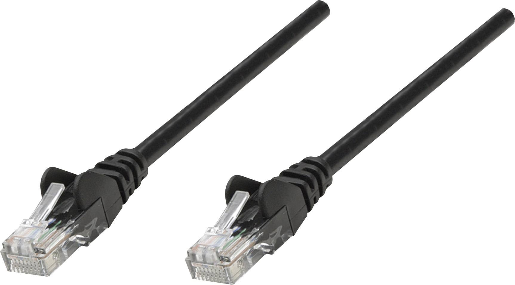 Intellinet mrežni patch kabl 0,50 m crna RJ45 utikač 1338631