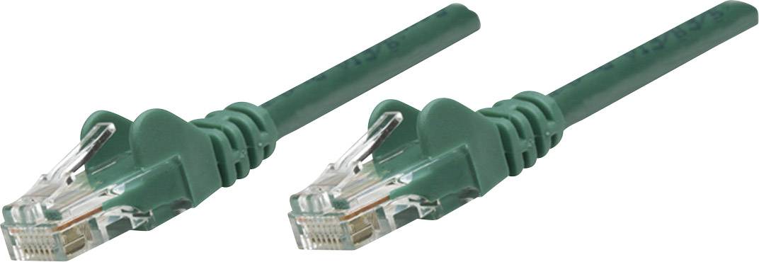 Intellinet mrežni patch kabl 3,00 m zelena RJ45 utikač 1338665
