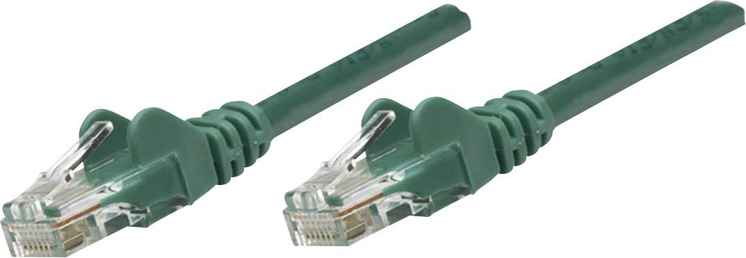 Intellinet mrežni patch kabl 5,00 m zelena RJ45 utikač 1338675