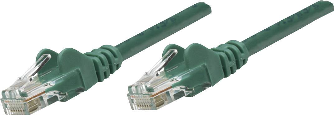 Intellinet mrežni patch kabl 10,00 m zelena RJ45 utikač 1338686