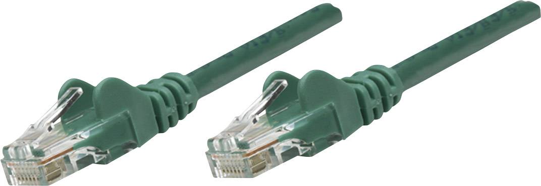 Intellinet mrežni patch kabl 15,00 m zelena RJ45 utikač 1338694