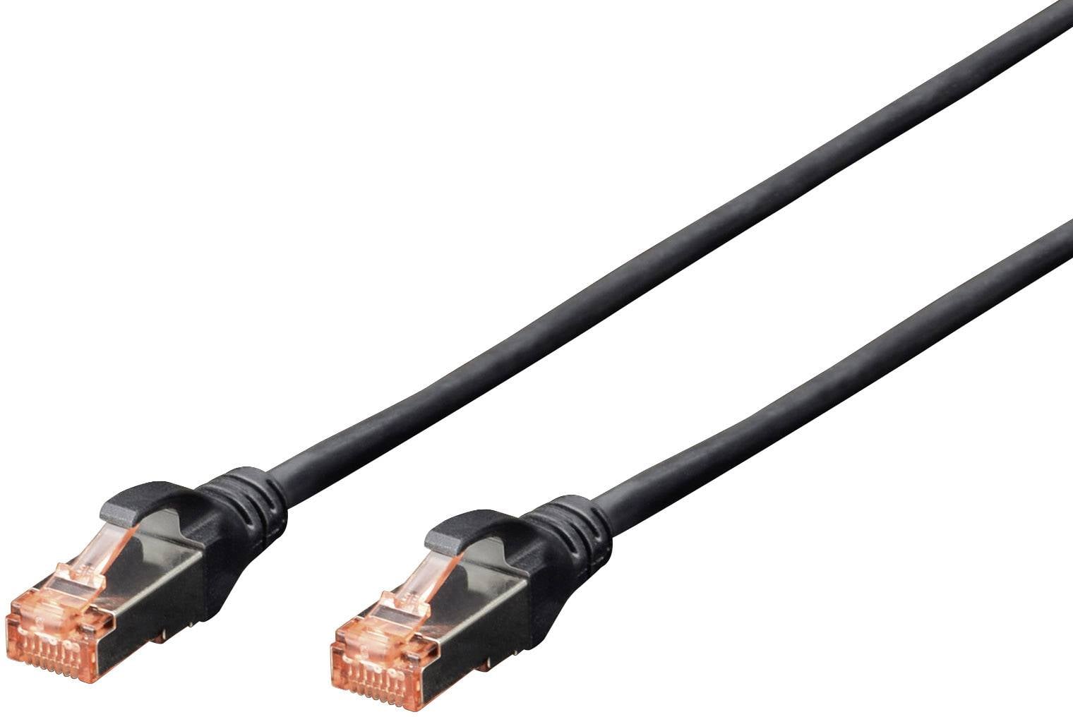 Digitus DK-1644-100/BL mrežni patch kabl 10,00 m crna RJ45 utikač