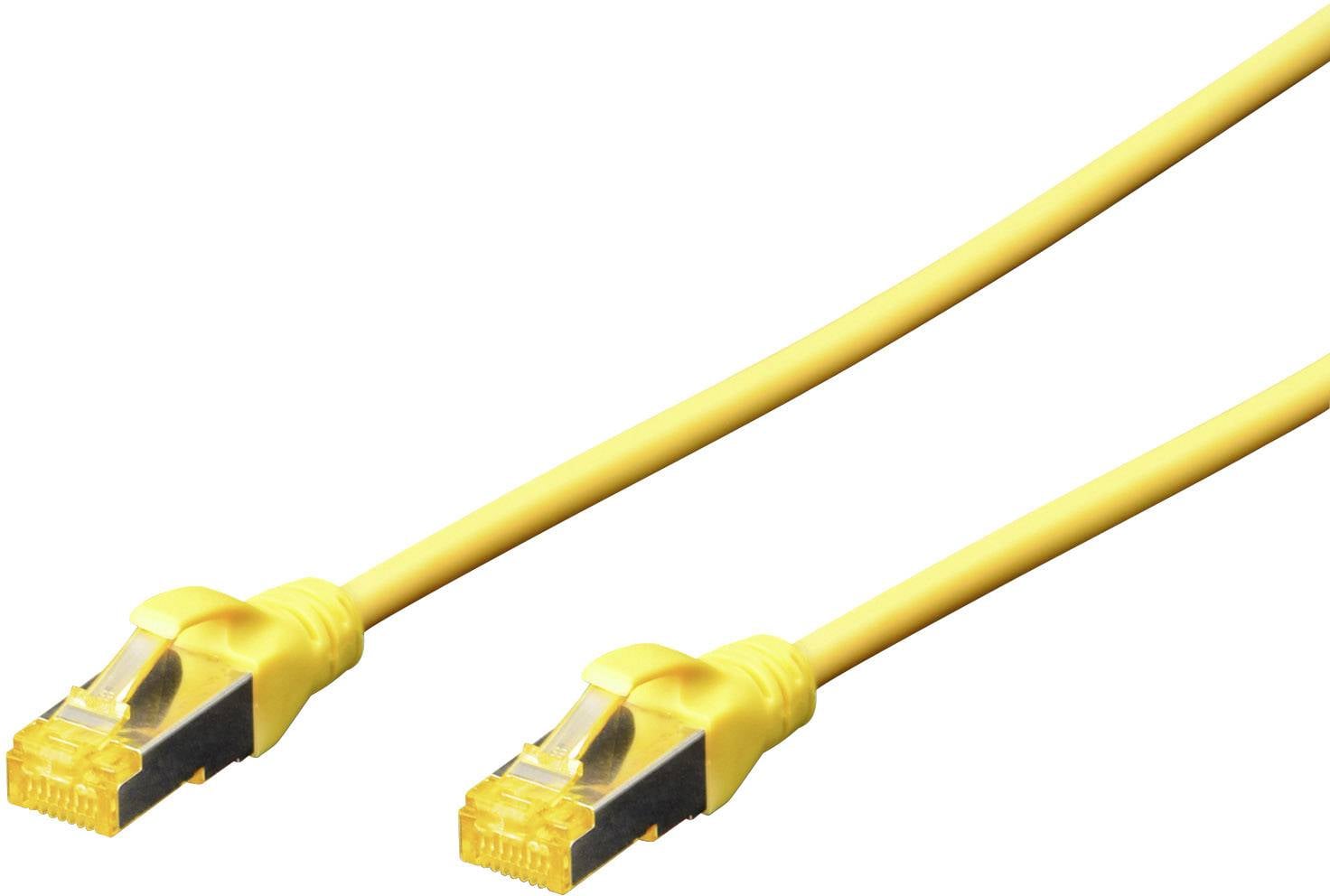 Digitus DK-1644-A-005/Y mrežni patch kabl 0,50 m žuta RJ45 utikač