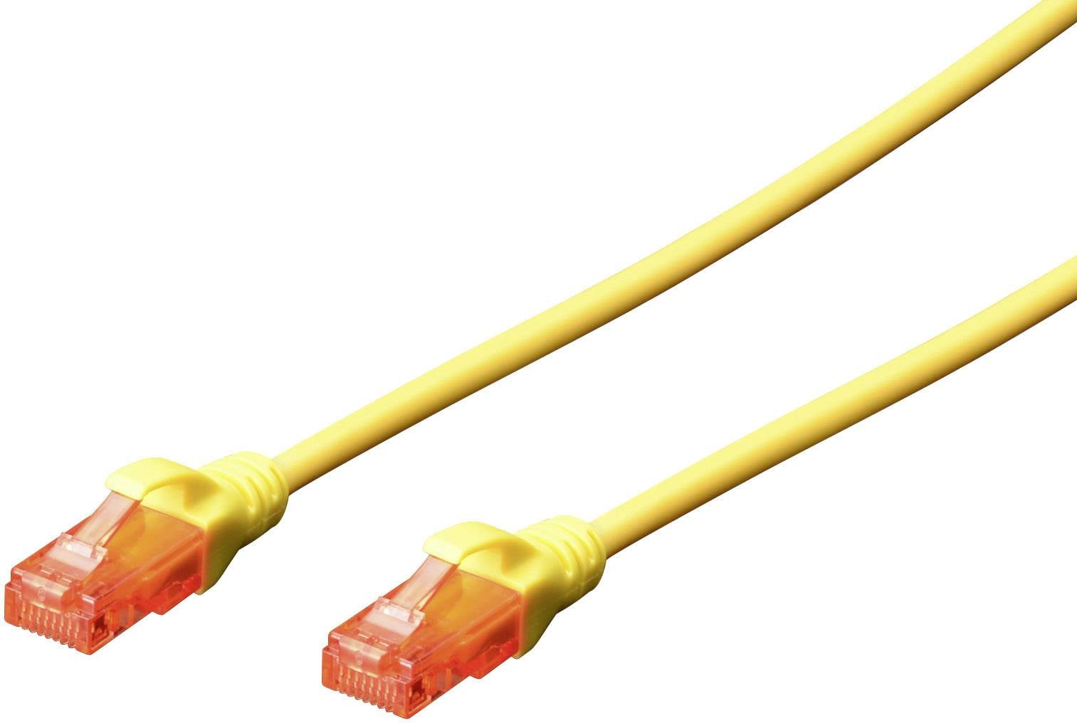 Digitus DK-1612-030/Y mrežni patch kabl 3,00 m žuta RJ45 utikač