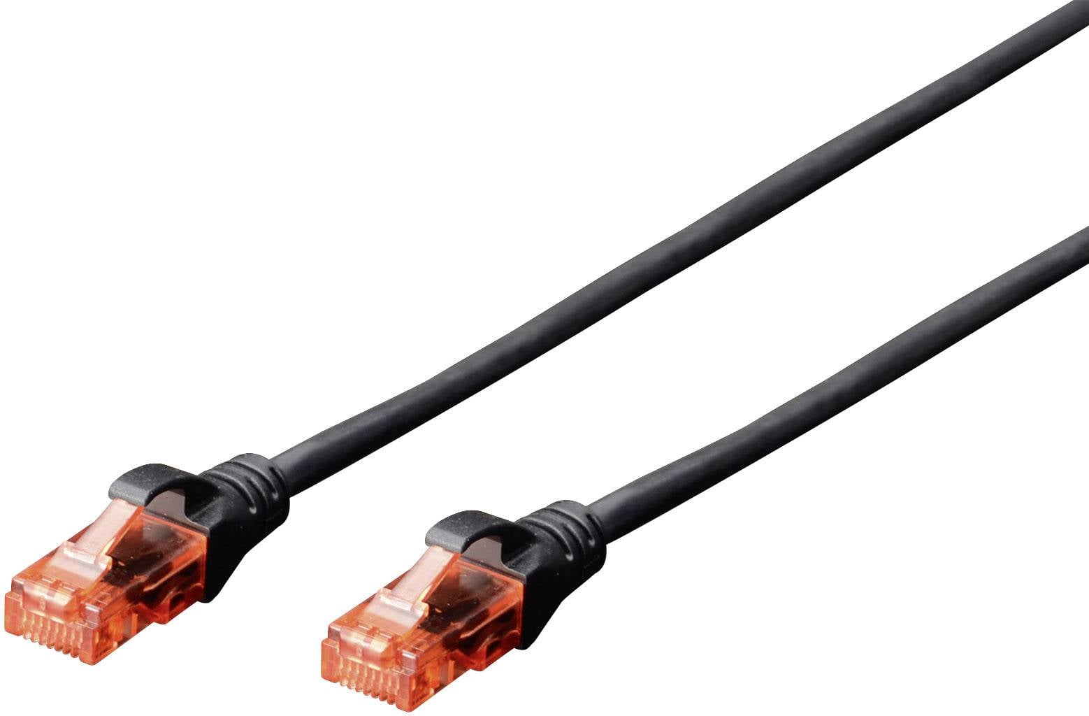 Digitus DK-1617-0025/BL mrežni patch kabl 0,25 m crna RJ45 utikač