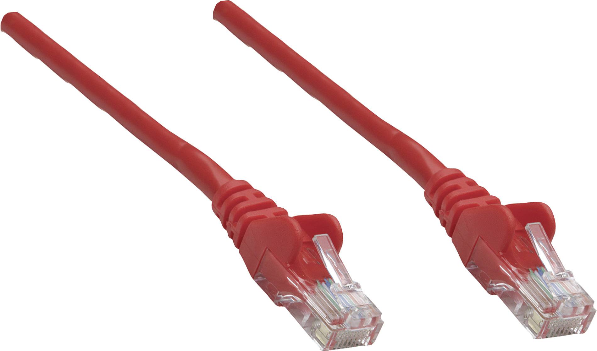 Intellinet mrežni patch kabl 0,25 m crvena RJ45 utikač 1692468