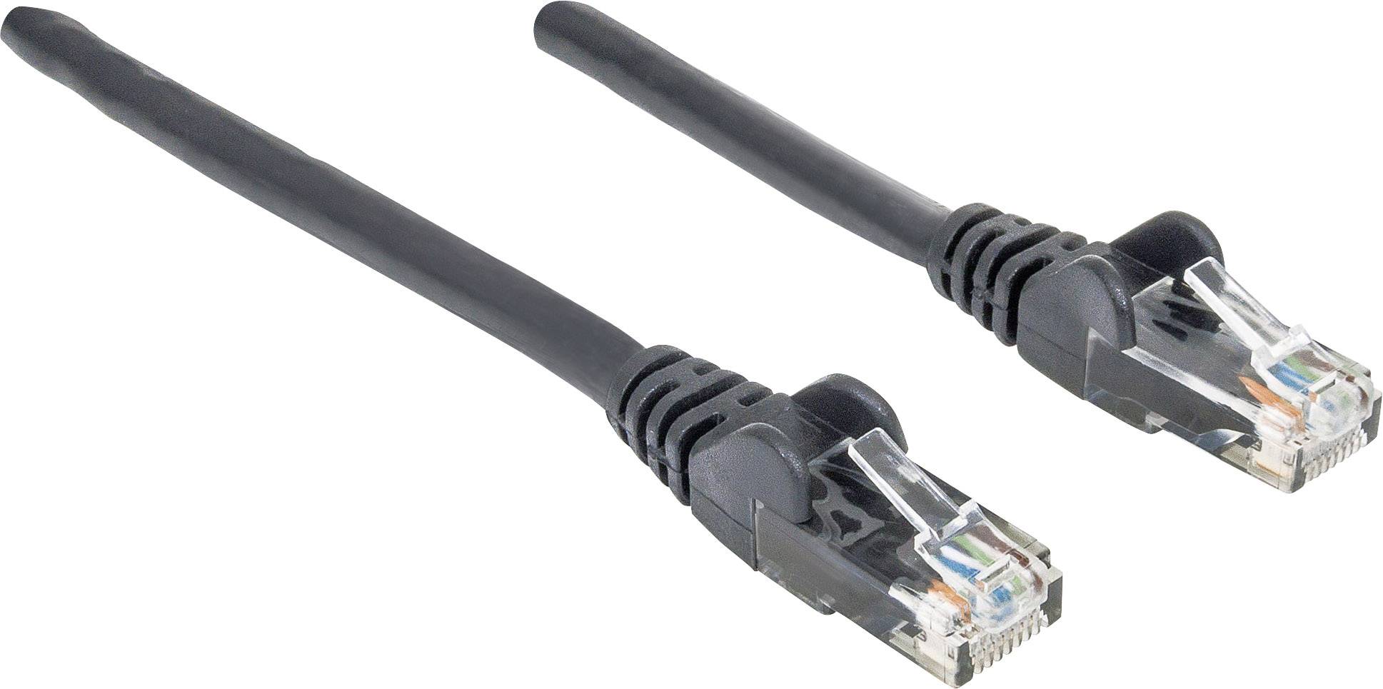Intellinet mrežni patch kabl 1,50 m crna RJ45 utikač 1692501