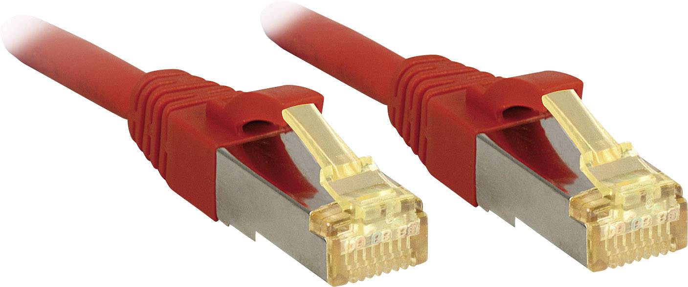 LINDY mrežni patch kabl 7,50 m crvena RJ45 utikač