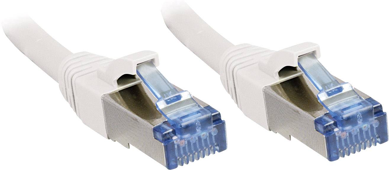 LINDY mrežni patch kabl 0,50 m bela RJ45 utikač 1835863