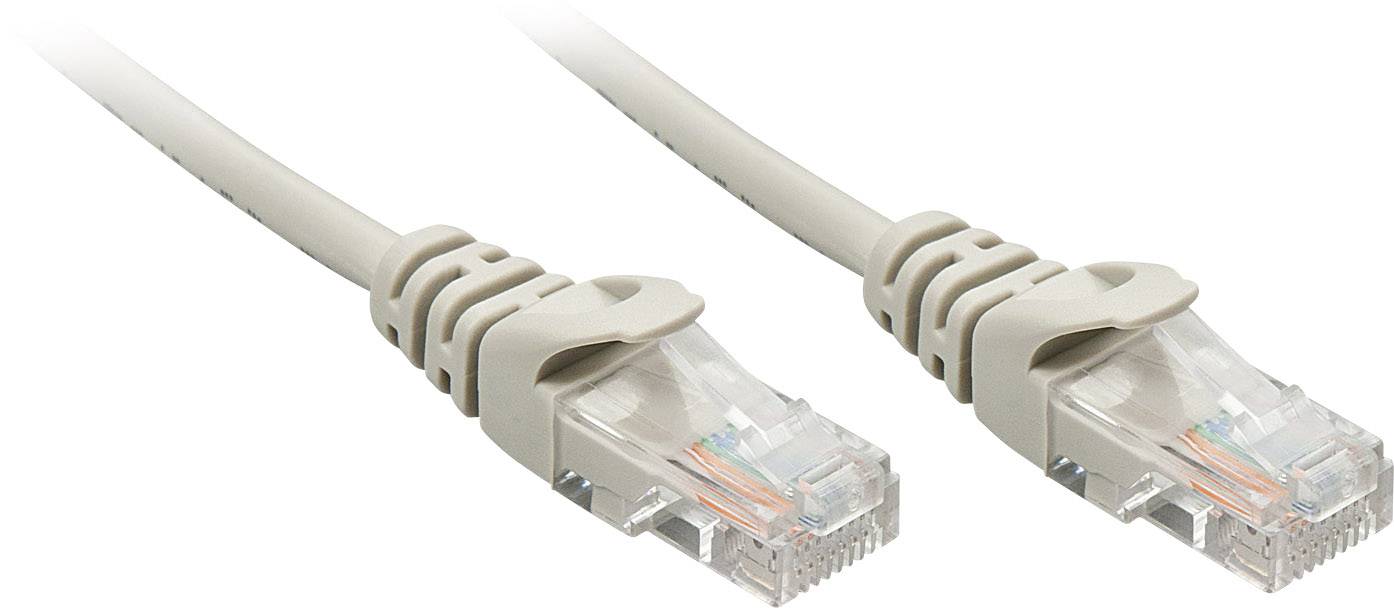 LINDY mrežni patch kabl 5,00 m siva RJ45 utikač 1837437