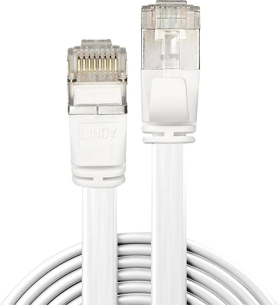LINDY mrežni patch kabl 0,30 m bela RJ45 utikač 1846849