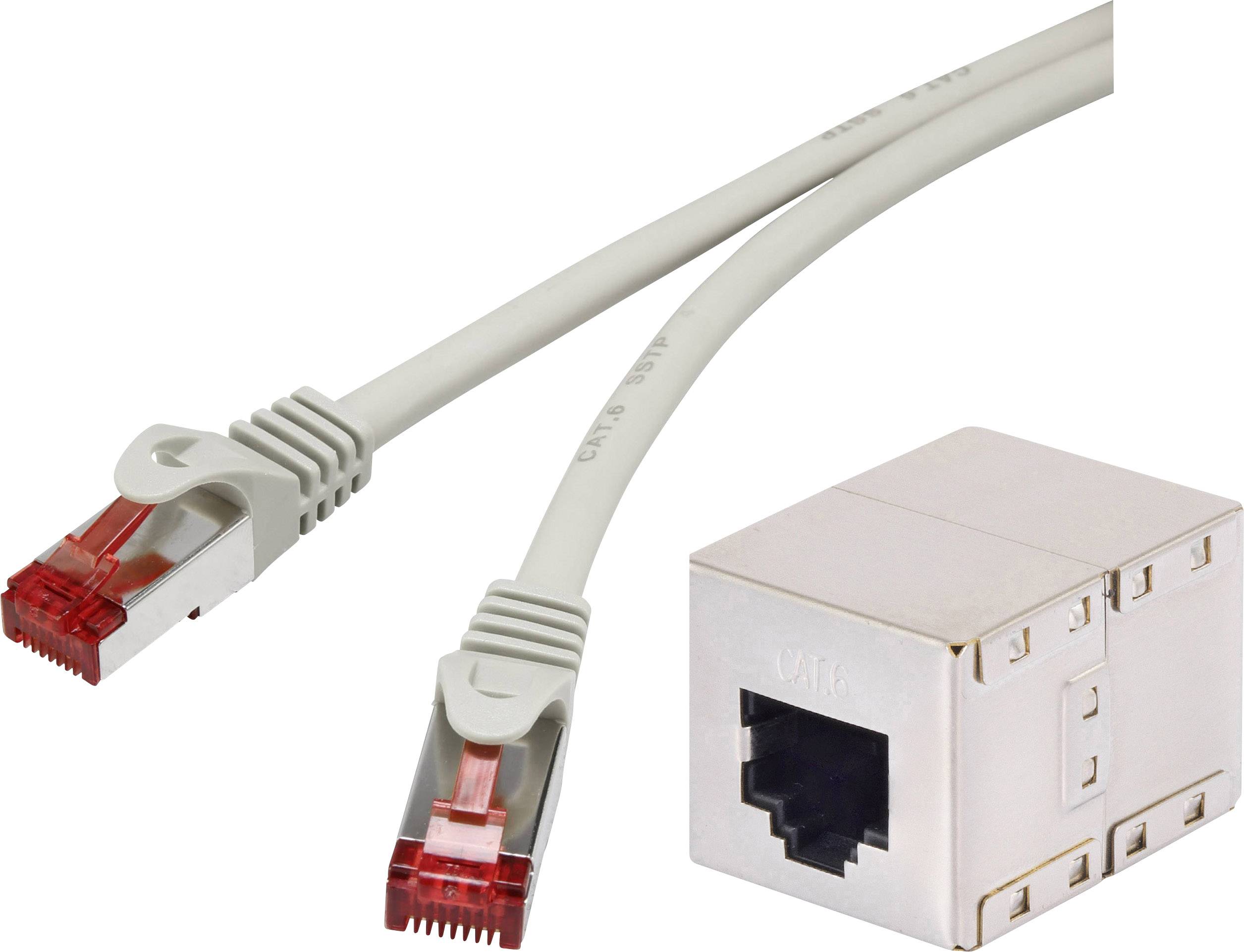 Renkforce RF-3829176 mrežni patch kabl 3,00 m siva RJ45 utikač