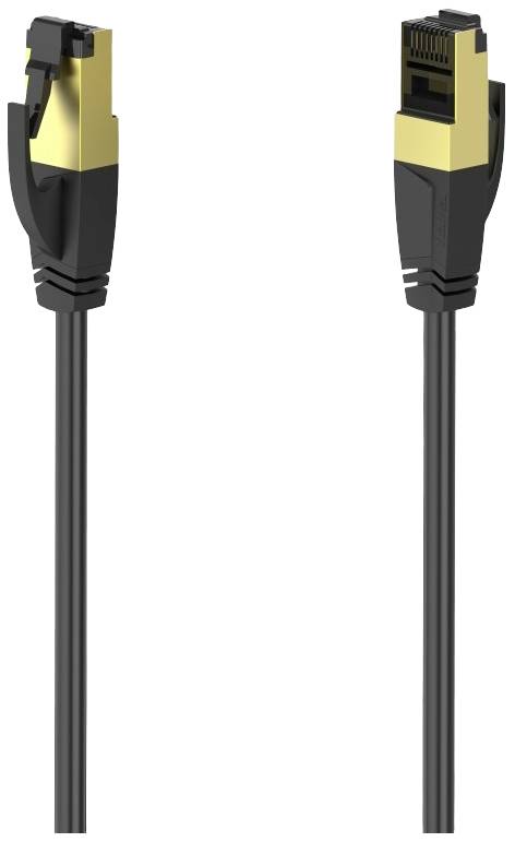 Hama mrežni patch kabl 0,5 m crna RJ45 utikač
