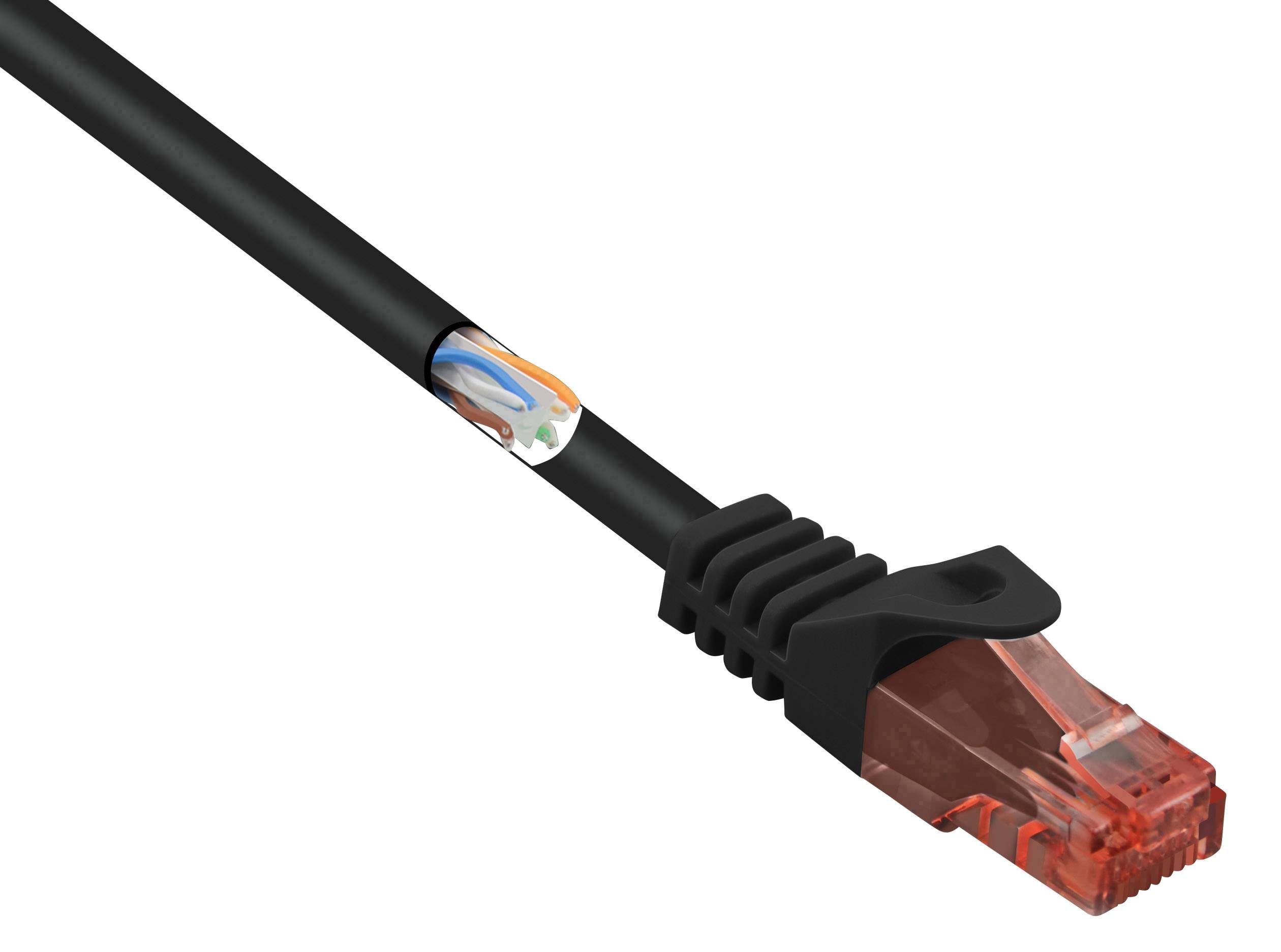 Renkforce RF-5042664 mrežni patch kabl 0,15 m crna RJ45 utikač