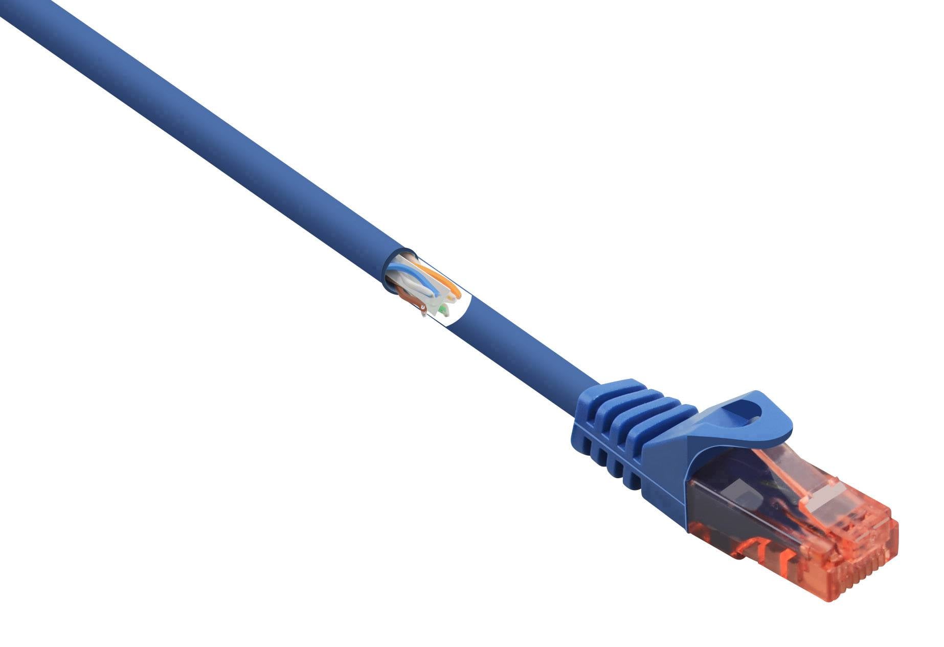 Renkforce RF-5043874 mrežni patch kabl 2,00 m plava RJ45 utikač