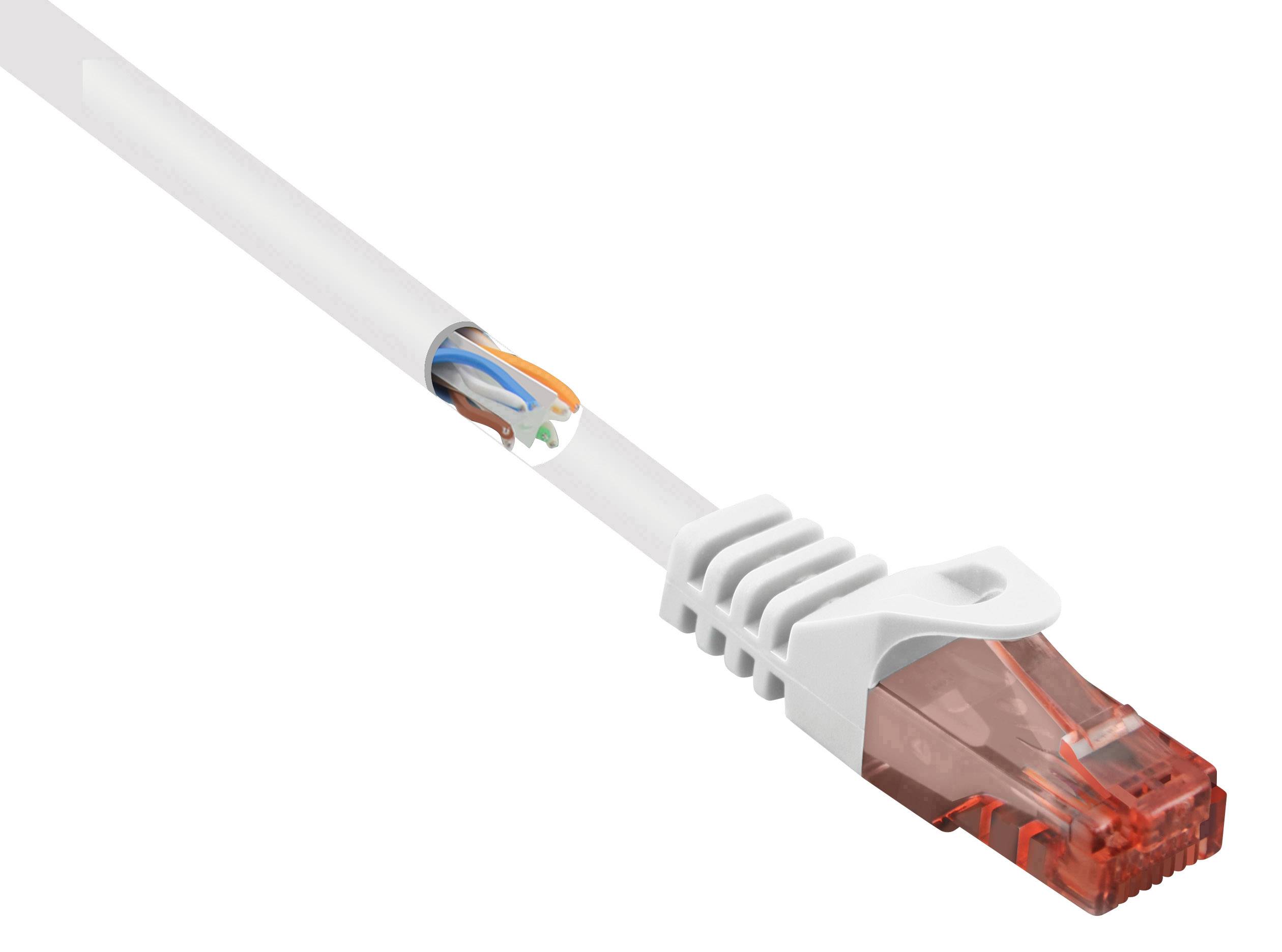 Renkforce RF-5043892 mrežni patch kabl 0,15 m bela RJ45 utikač