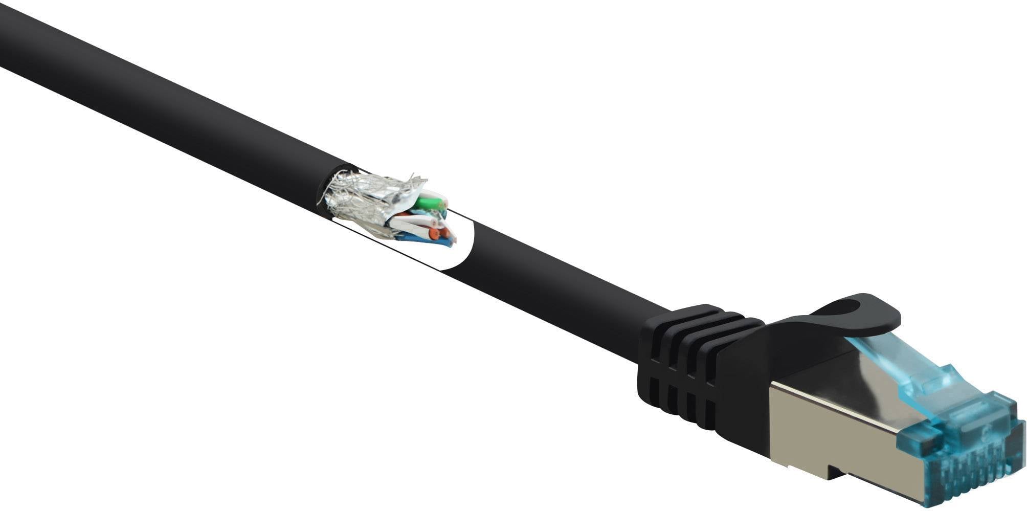 Renkforce RF-5043936 mrežni patch kabl 15,00 m crna RJ45 utikač