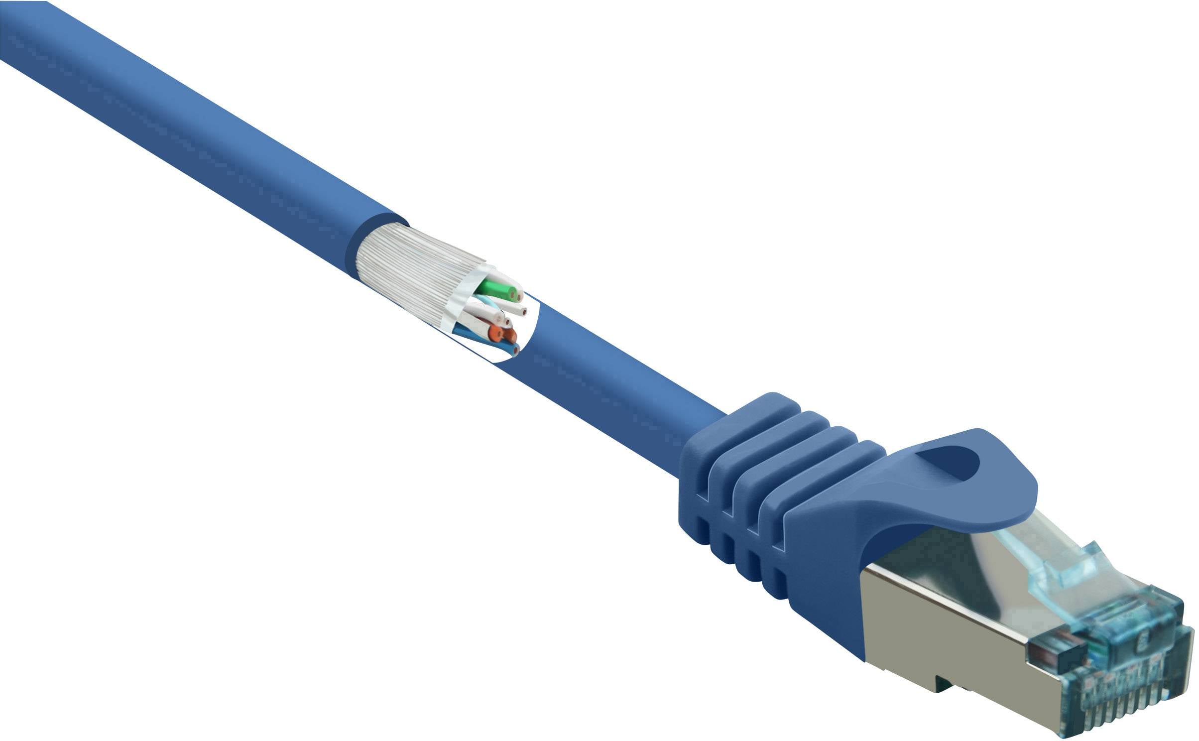 Renkforce RF-5044976 mrežni patch kabl 0,50 m plava RJ45 utikač