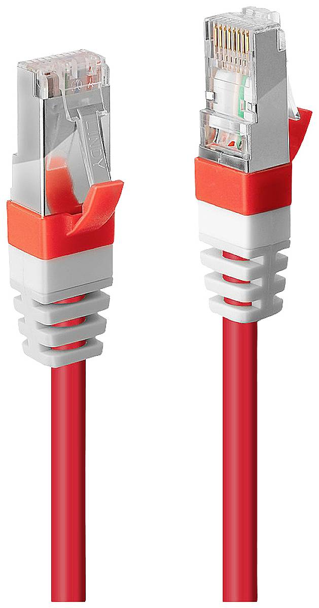 LINDY mrežni patch kabl 5,00 m crvena RJ45 utikač 2535074
