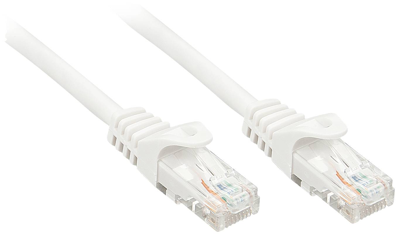 LINDY mrežni patch kabl 7,50 m bela RJ45 utikač 2535088