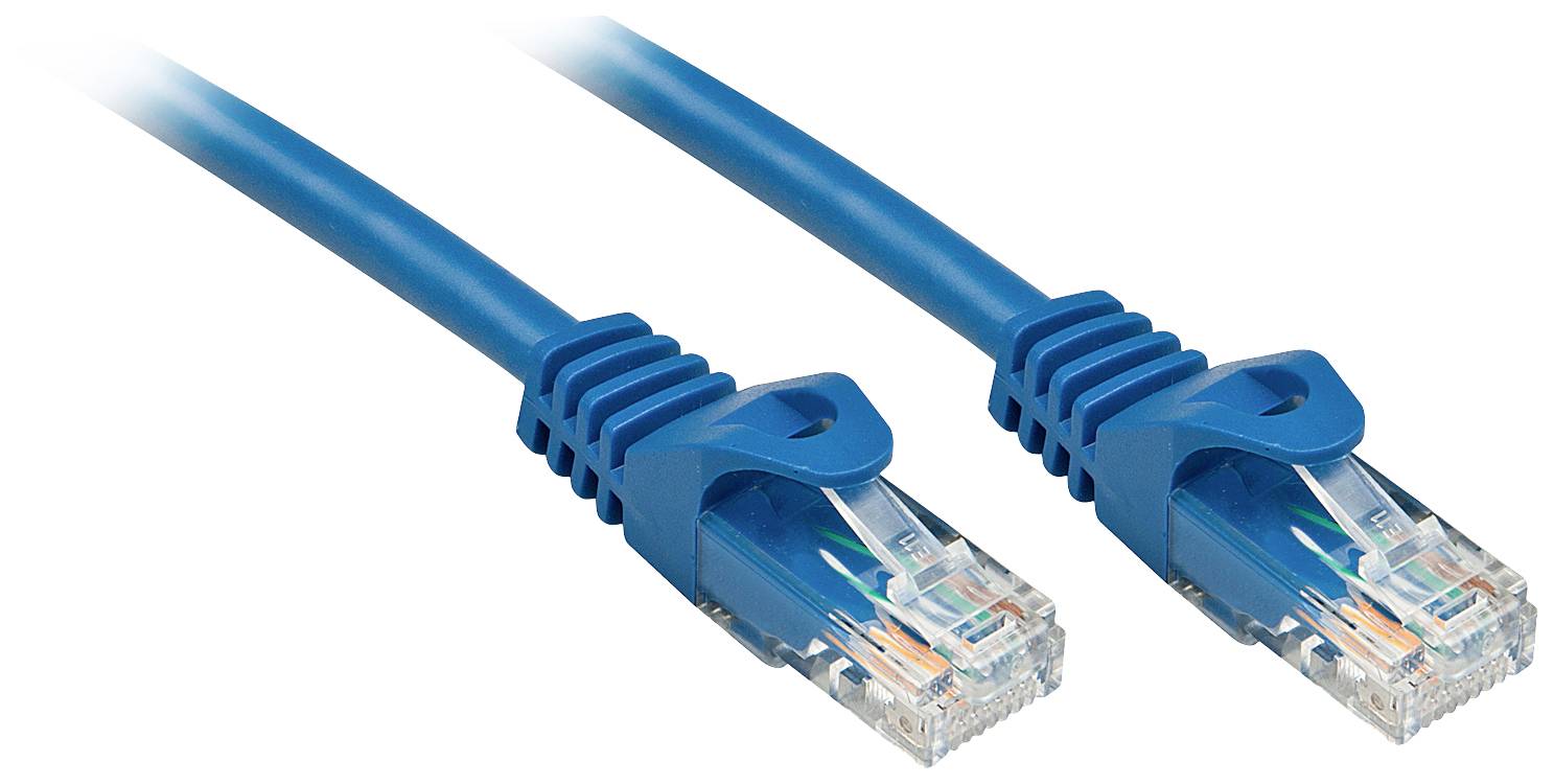 LINDY mrežni patch kabl 5,00 m plava RJ45 utikač 2535103