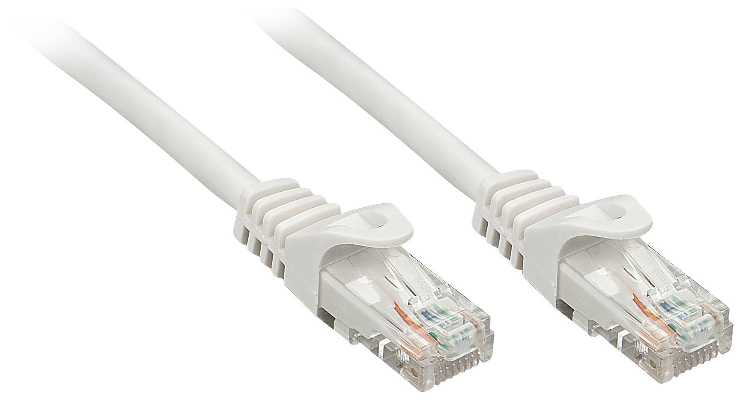 LINDY mrežni patch kabl 10,00 m siva RJ45 utikač 2535108