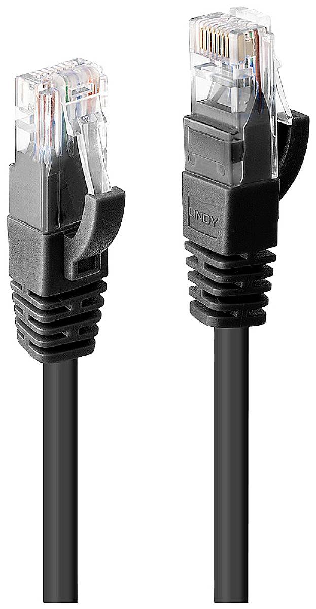 LINDY mrežni patch kabl 20,00 m crna RJ45 utikač 2535140