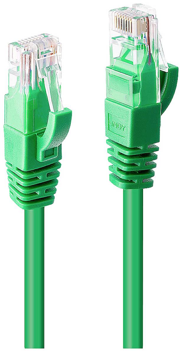 LINDY mrežni patch kabl 1,00 m zelena RJ45 utikač 2535155