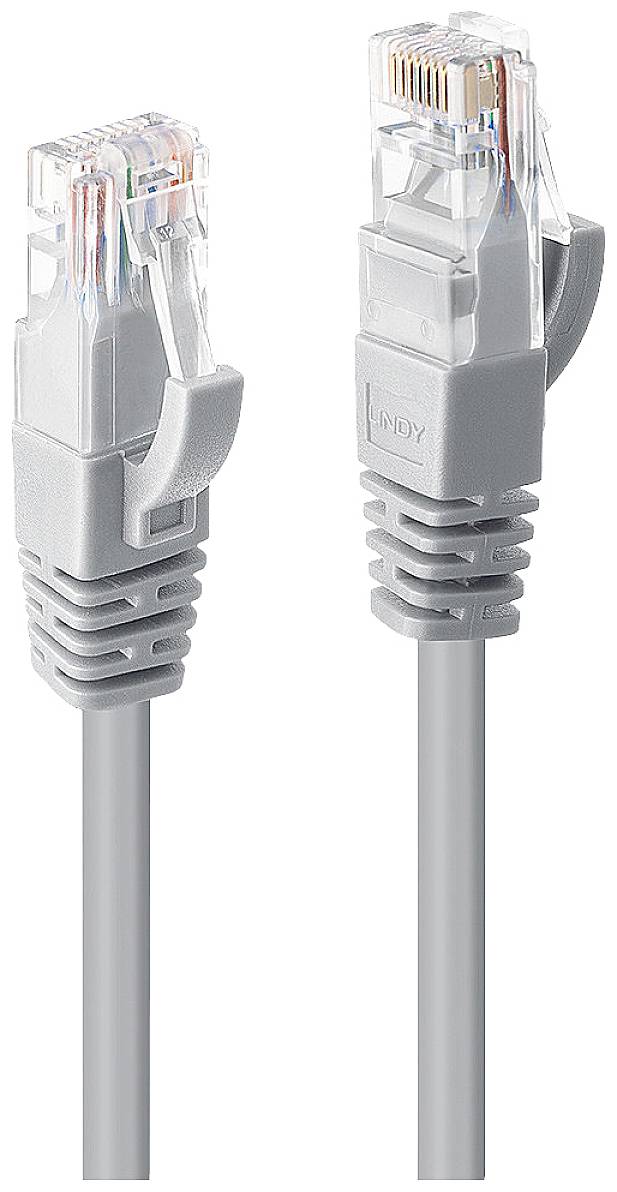 LINDY mrežni patch kabl 30,00 m siva RJ45 utikač 2535169