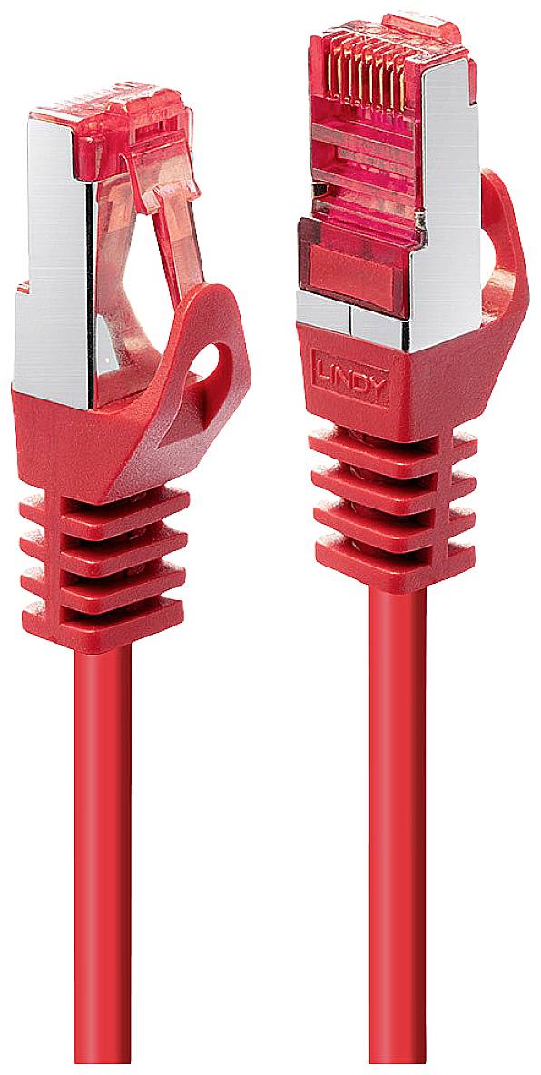 LINDY mrežni patch kabl 0,50 m crvena RJ45 utikač 2535236