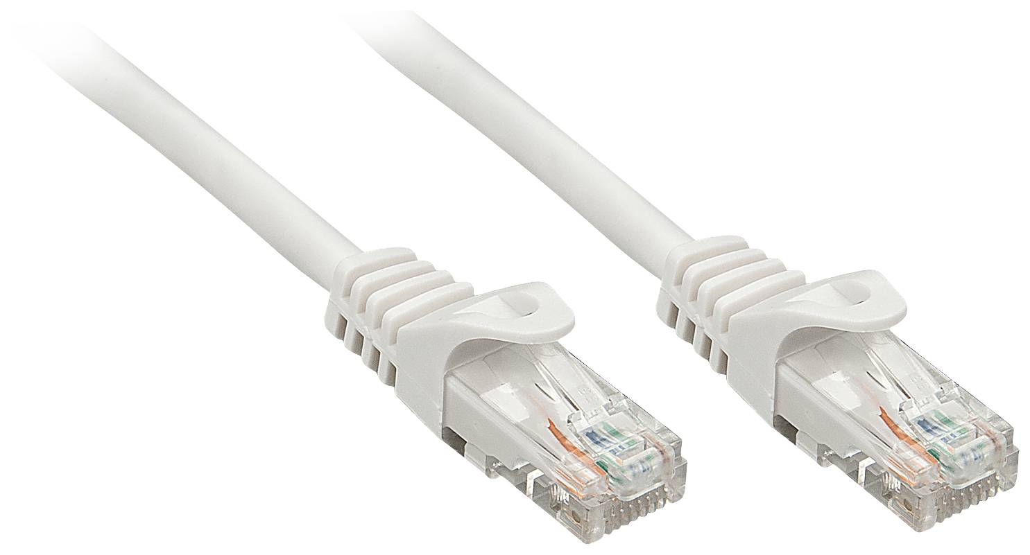 LINDY mrežni patch kabl 5,00 m siva RJ45 utikač 2535288