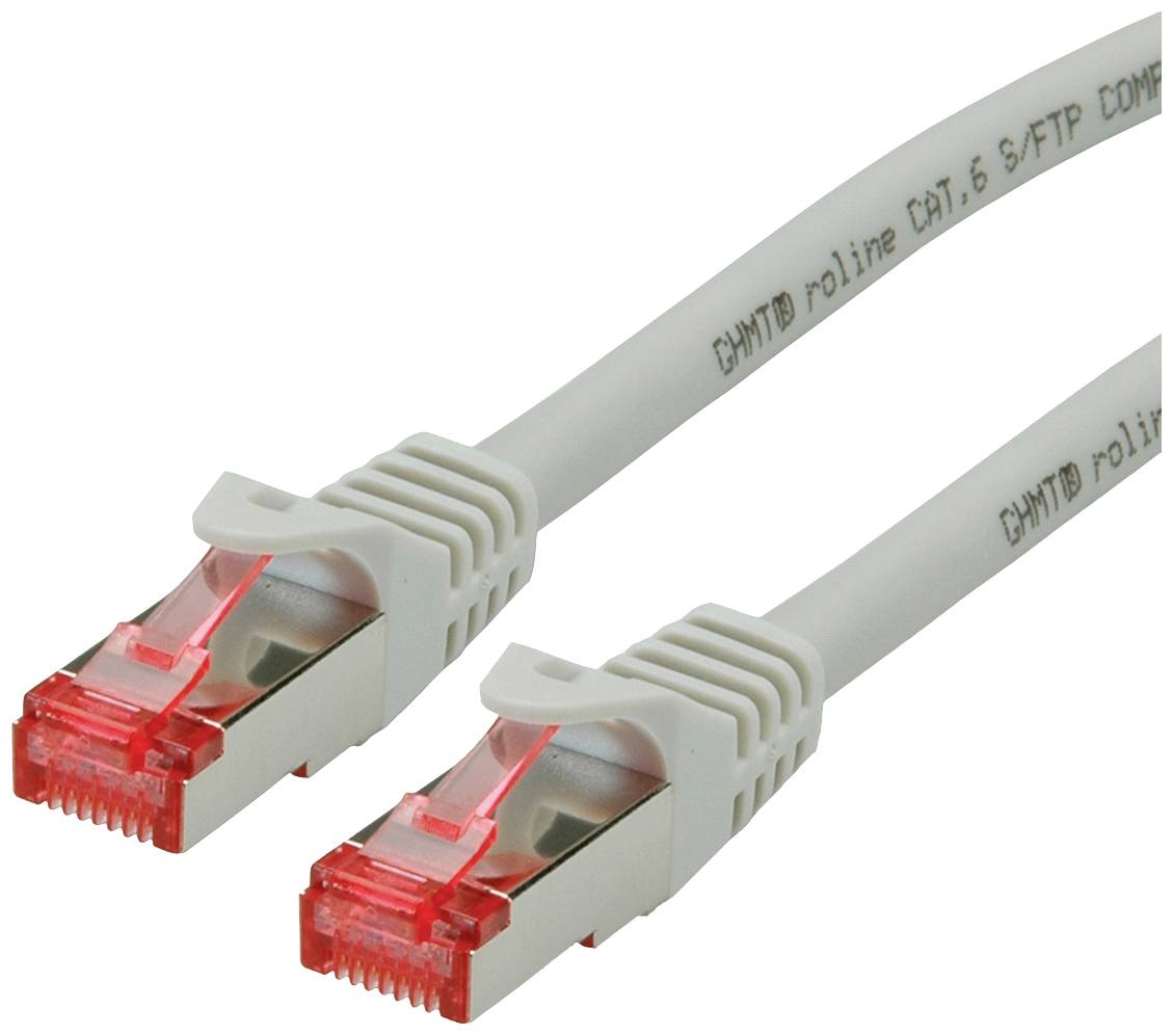 Roline mrežni patch kabl 10,00 m siva RJ45 utikač