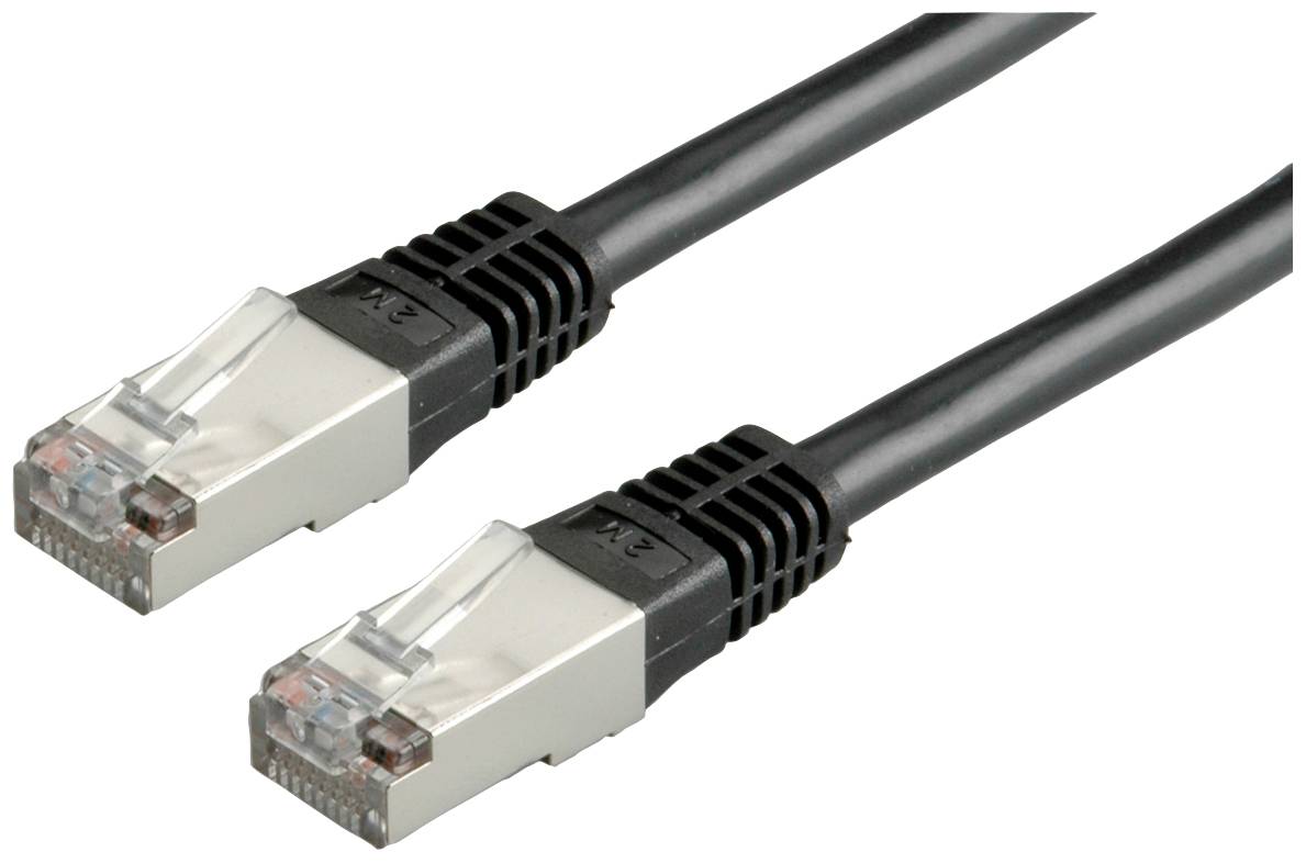 Value mrežni patch kabl 0,50 m crna RJ45 utikač