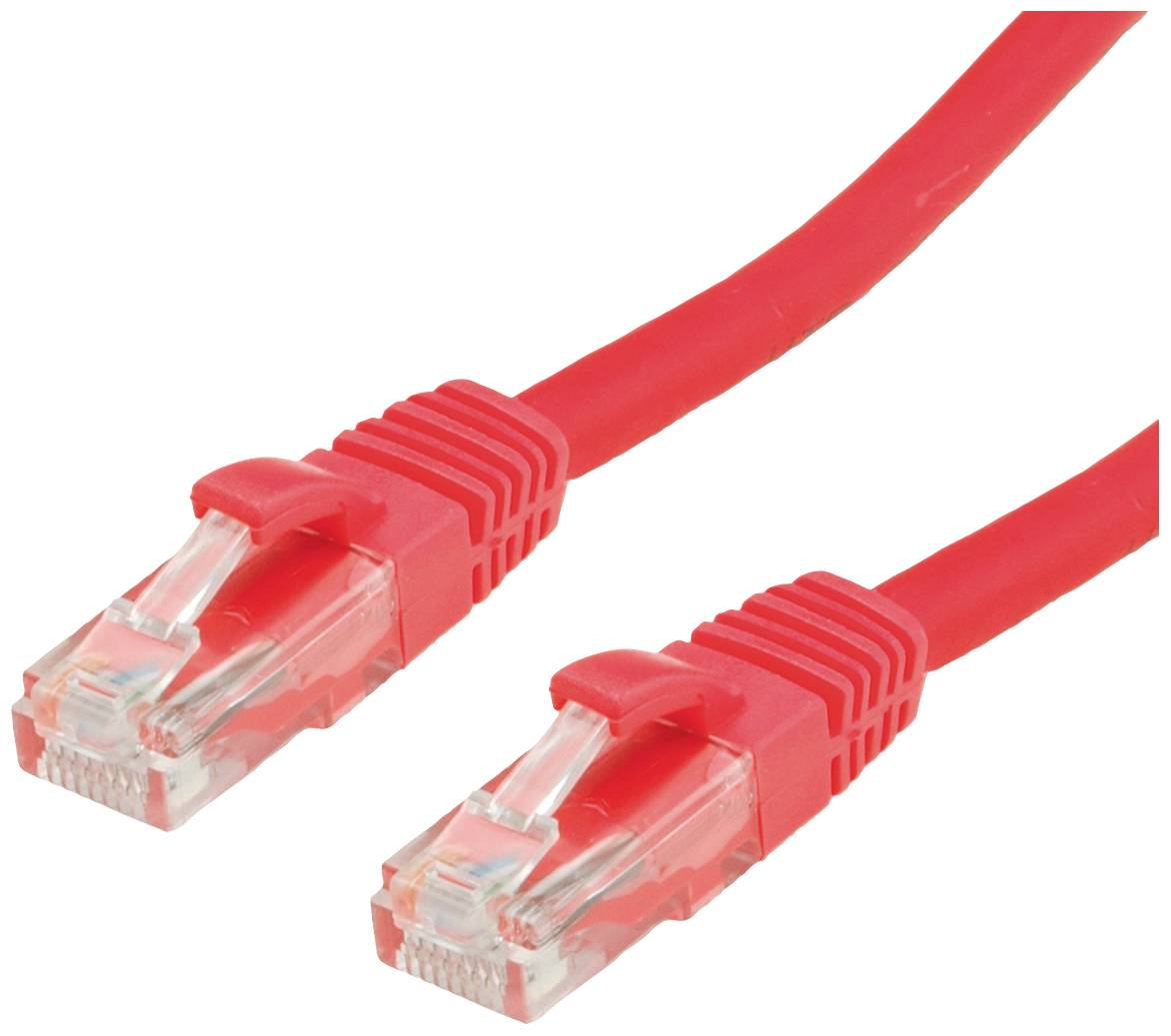 Value mrežni patch kabl 10,00 m crvena (jasna) RJ45 utikač