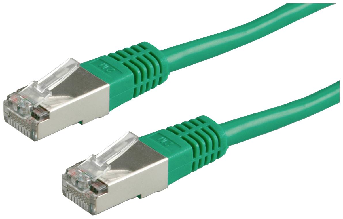 Roline mrežni patch kabl 2,00 m zelena RJ45 utikač 2557107