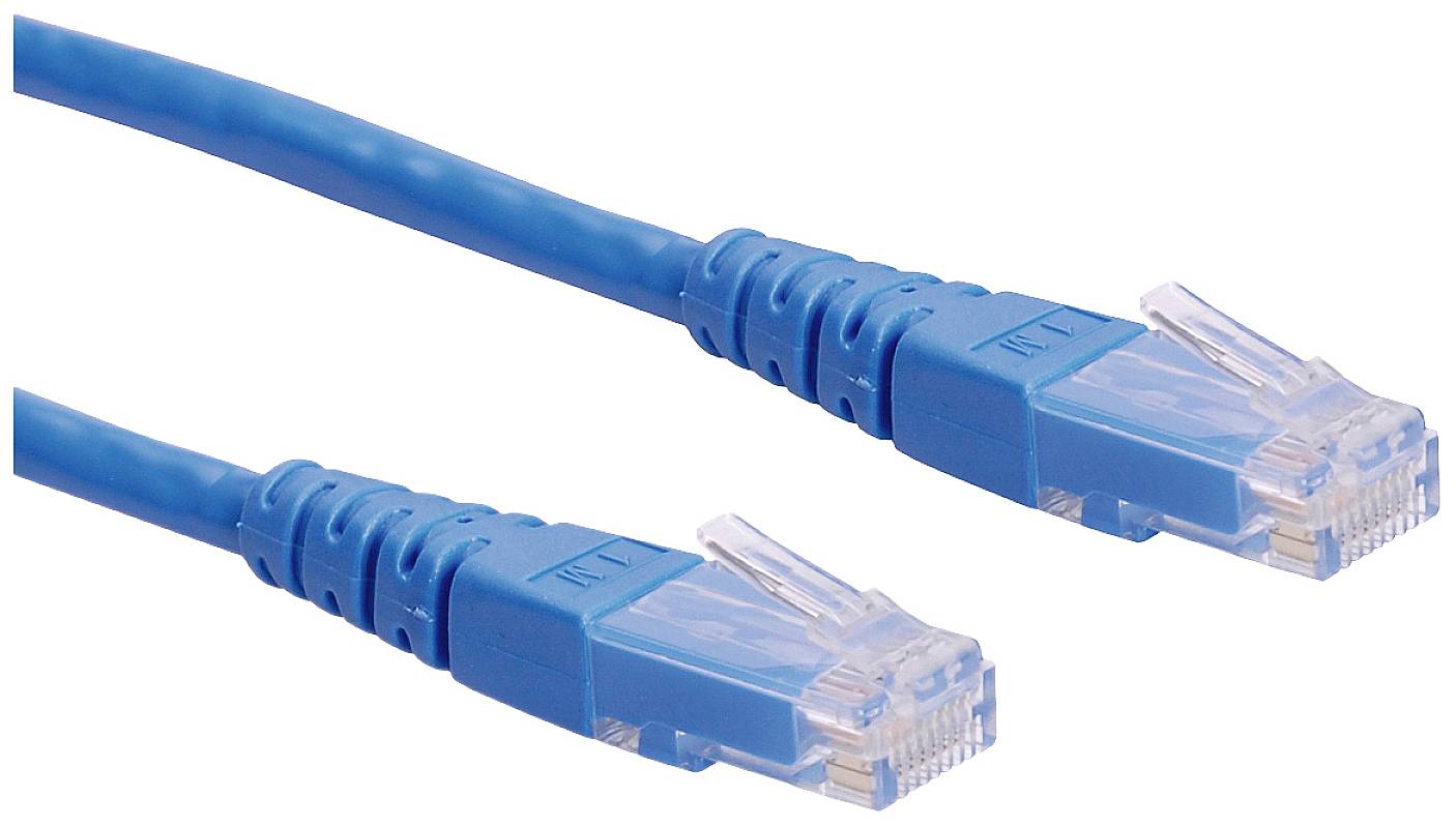 Roline mrežni patch kabl 1,00 m plava RJ45 utikač 2557131