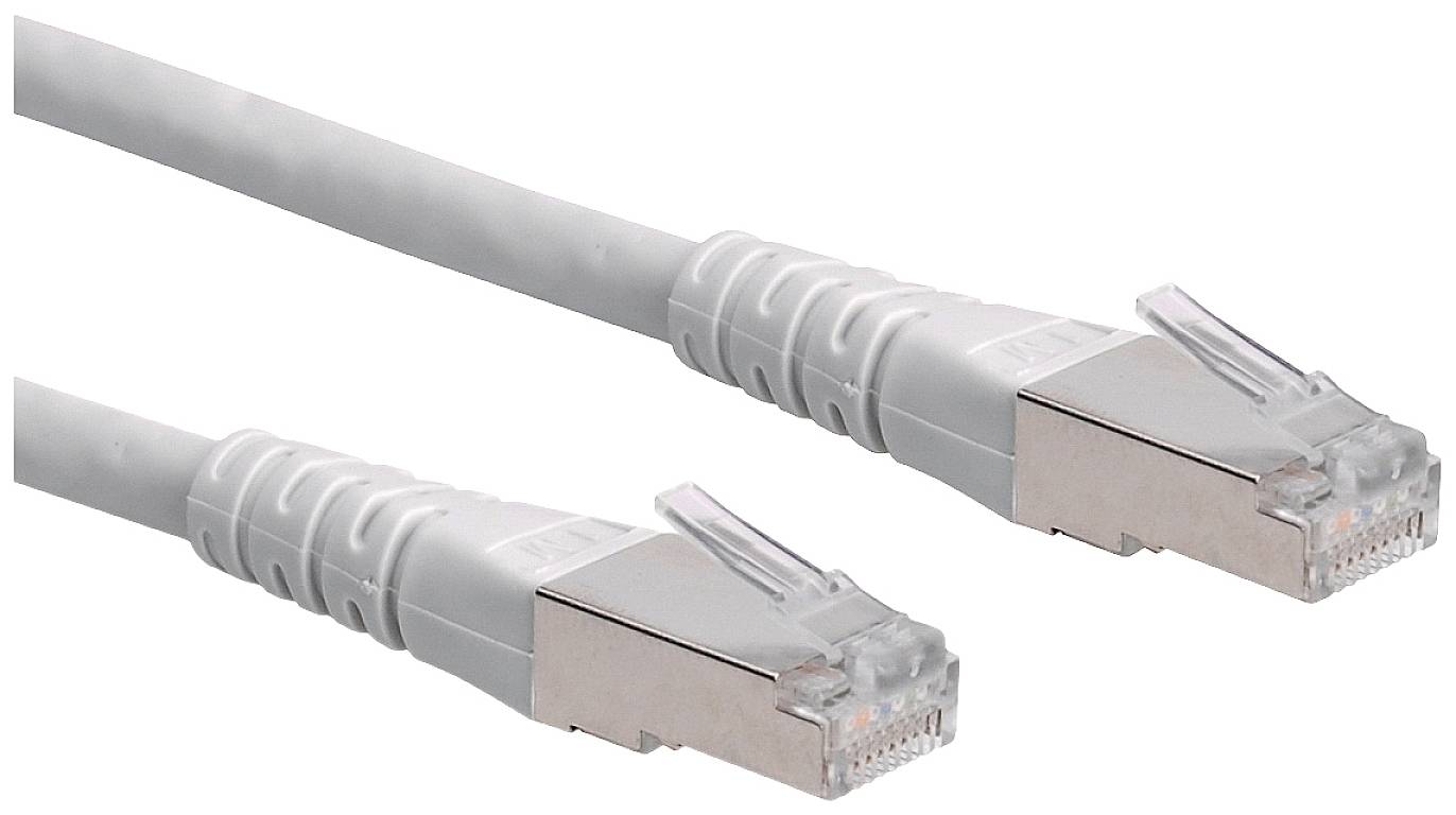 Roline mrežni patch kabl 15,00 m siva RJ45 utikač 2557226