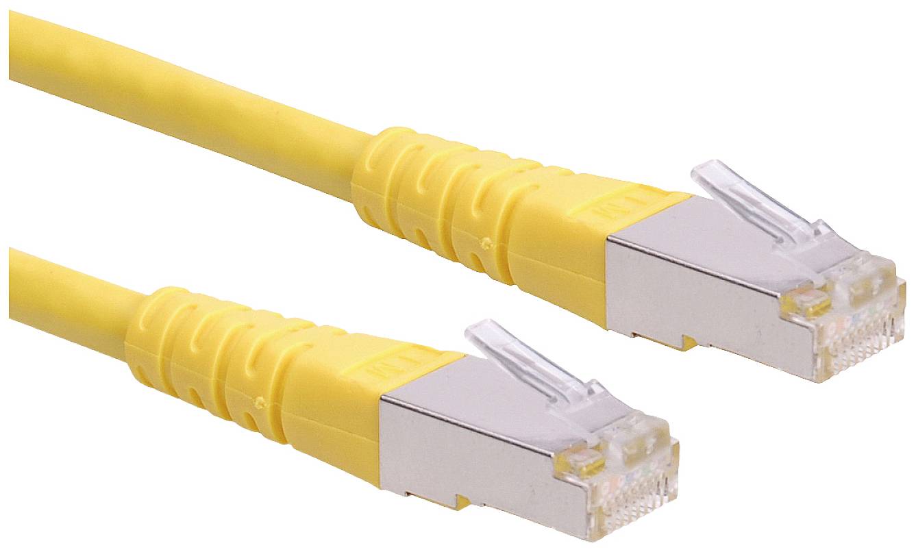 Roline mrežni patch kabl 15,00 m žuta RJ45 utikač