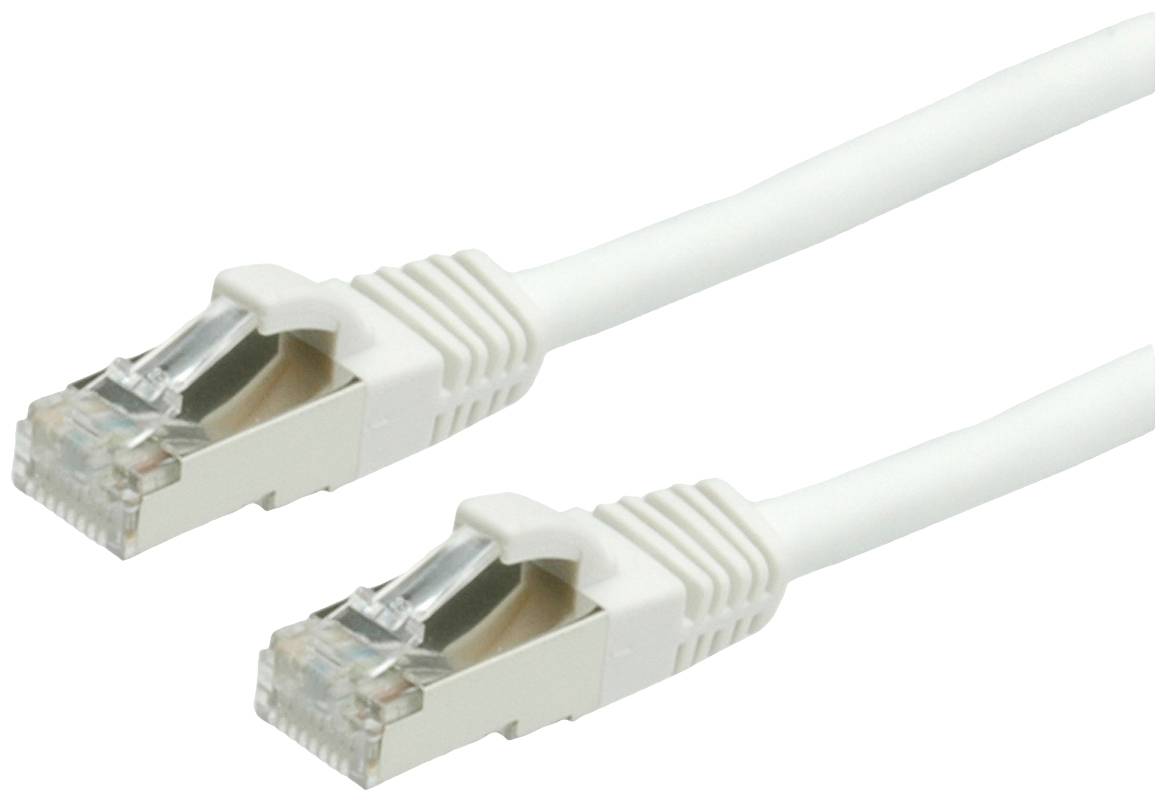 Value mrežni patch kabl 1,00 m bela RJ45 utikač 2557420