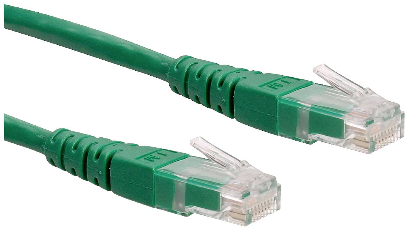Roline mrežni patch kabl 1,00 m zelena RJ45 utikač