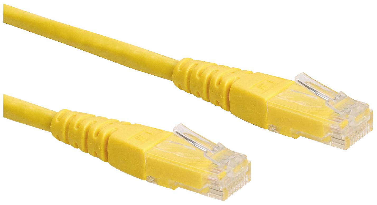 Roline mrežni patch kabl 2,00 m žuta RJ45 utikač 2557710
