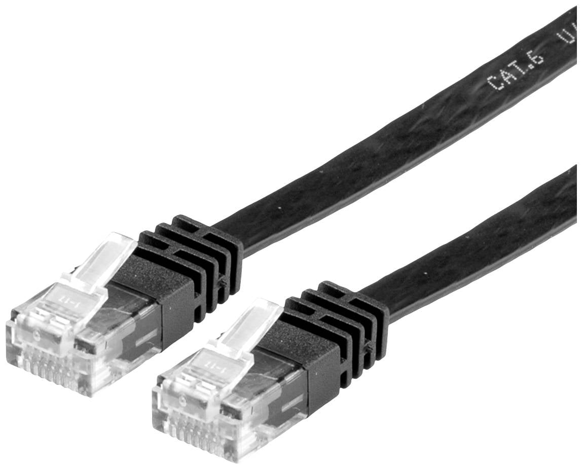 Value mrežni patch kabl 1,00 m crna RJ45 utikač 2557738