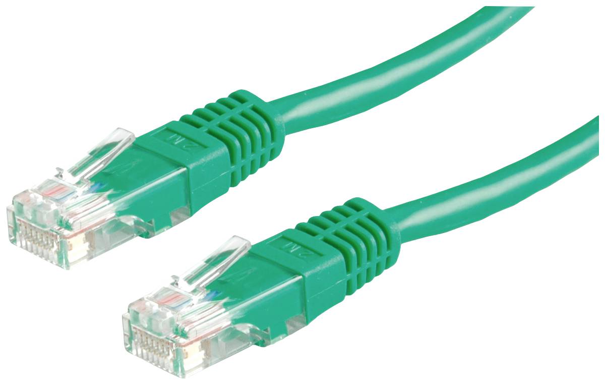 Roline mrežni patch kabl 3 m zelena RJ45 utikač