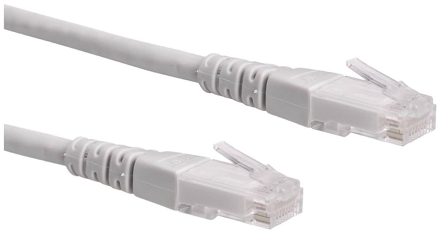 Roline mrežni patch kabl 20,00 m siva RJ45 utikač 2557982