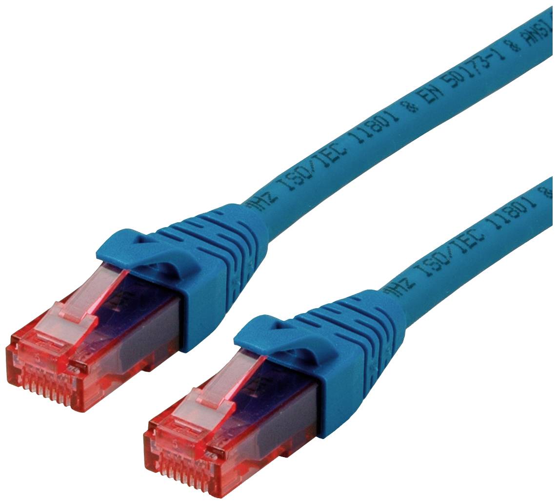 Roline mrežni patch kabl 1,00 m plava RJ45 utikač 2557995