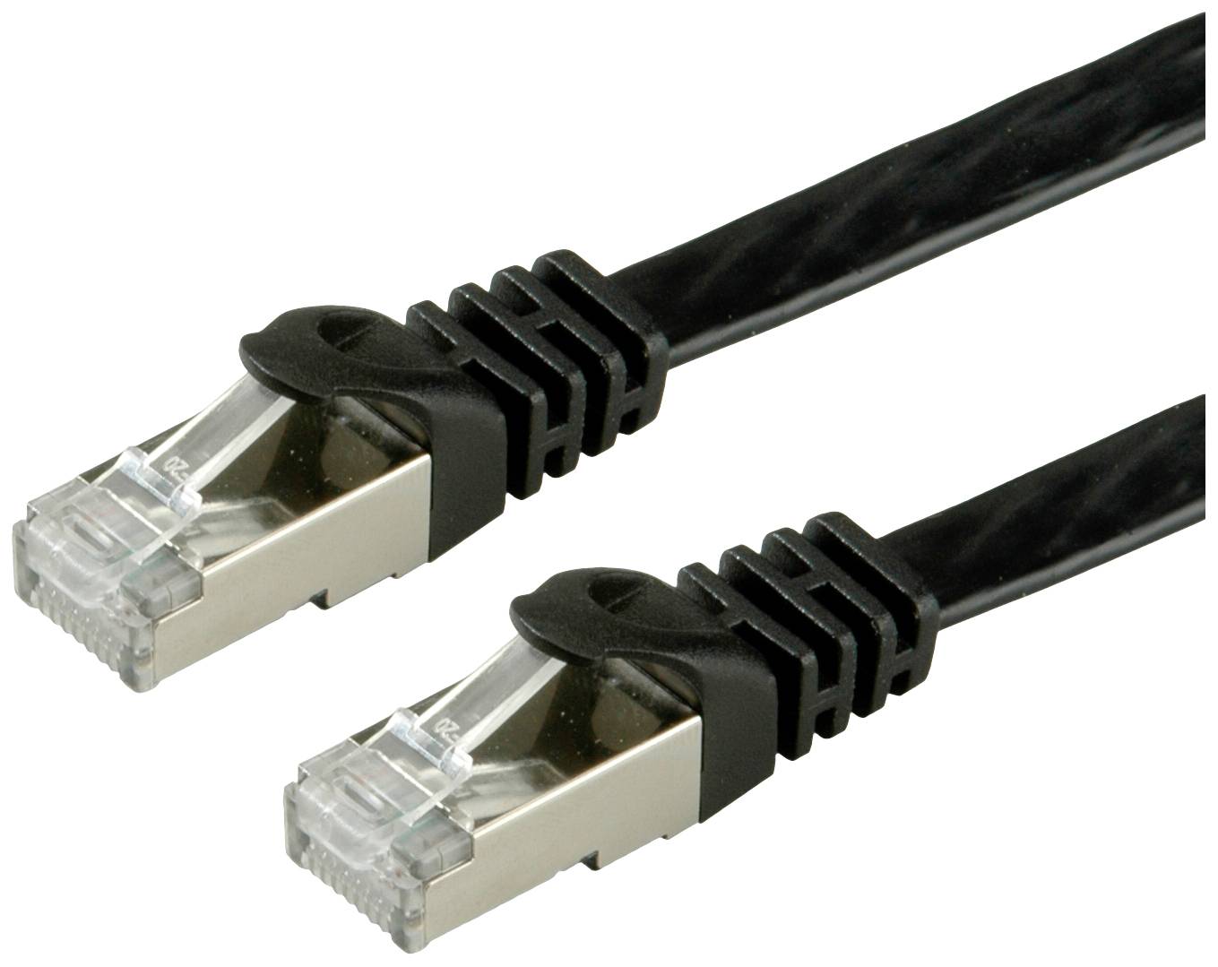 Value mrežni patch kabl 2,00 m crna RJ45 utikač 2558024
