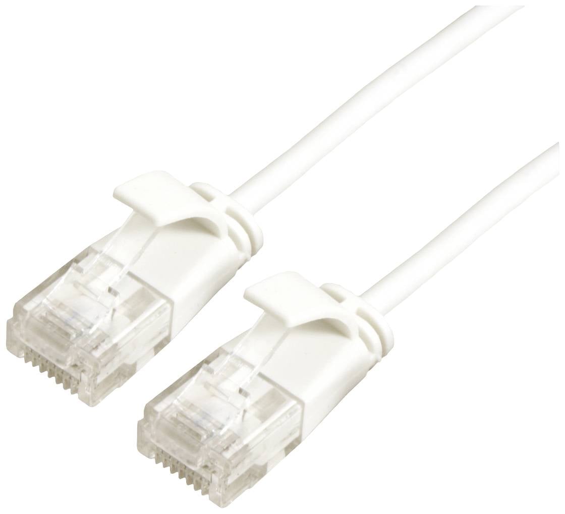 Roline mrežni patch kabl 1,00 m bela RJ45 utikač 2558054