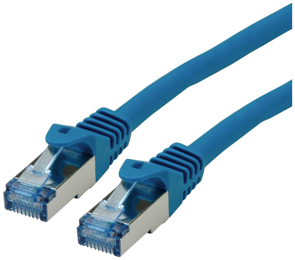 Roline mrežni patch kabl 10,00 m plava RJ45 utikač 2558117