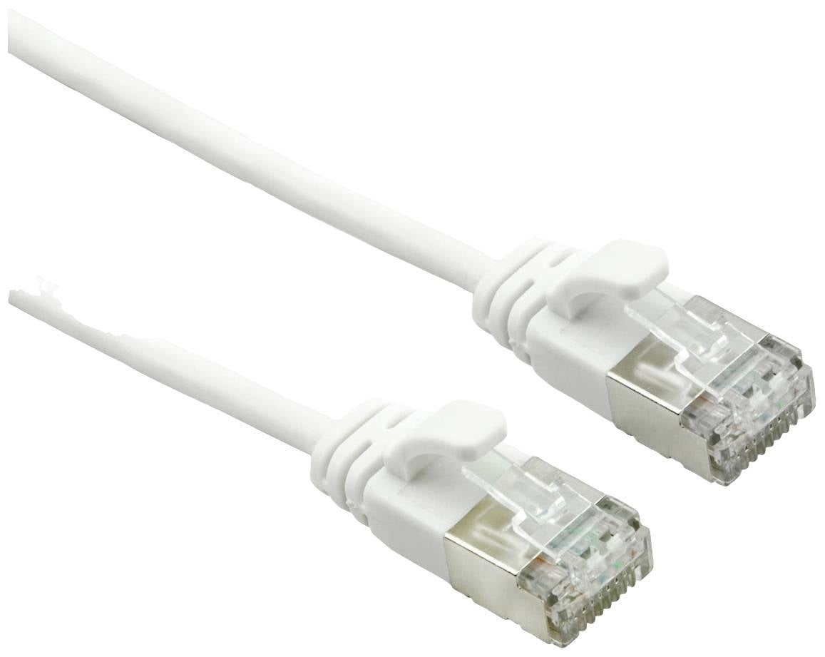 Roline mrežni patch kabl 1,00 m bela RJ45 utikač 2558524